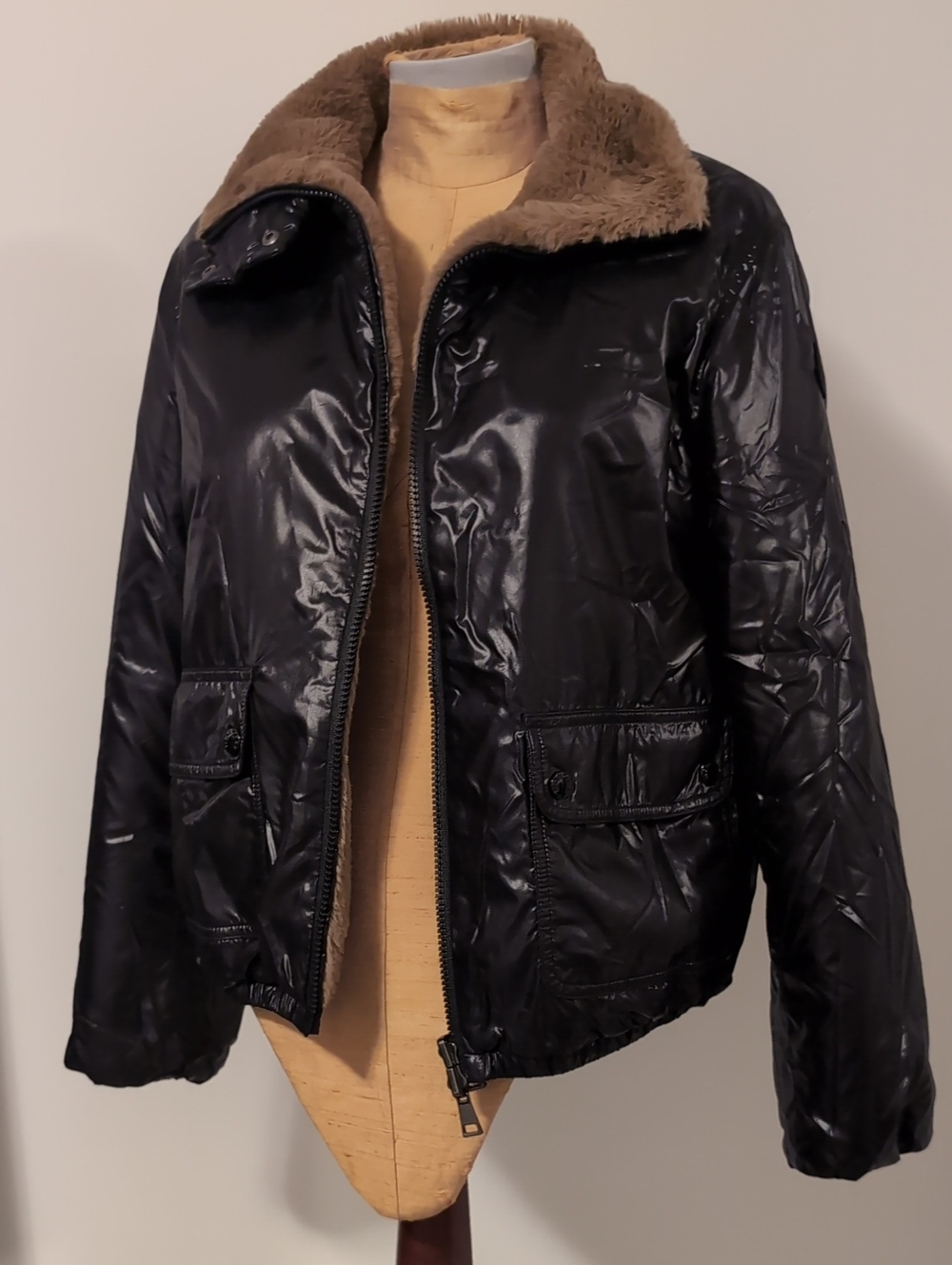 Women's Moncler Adoxe Camel Reversible Jacket